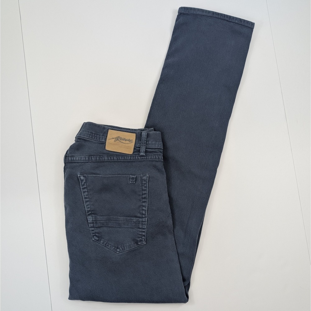 Agave Denim Pragmatist Classic Straight Jeans Mens 36x34 Blue USA Made